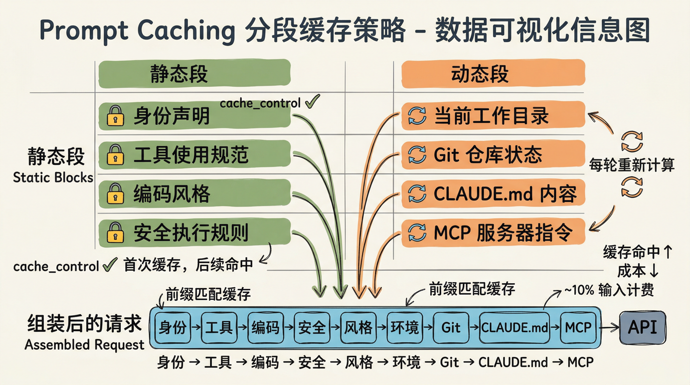 System Prompt 分段缓存策略