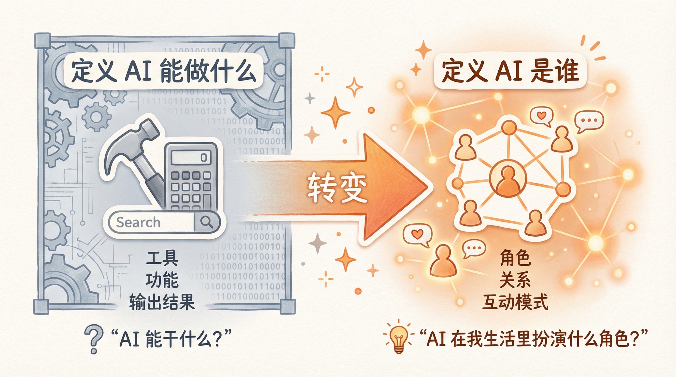 传统 AI 工具 vs 关系型 Skills