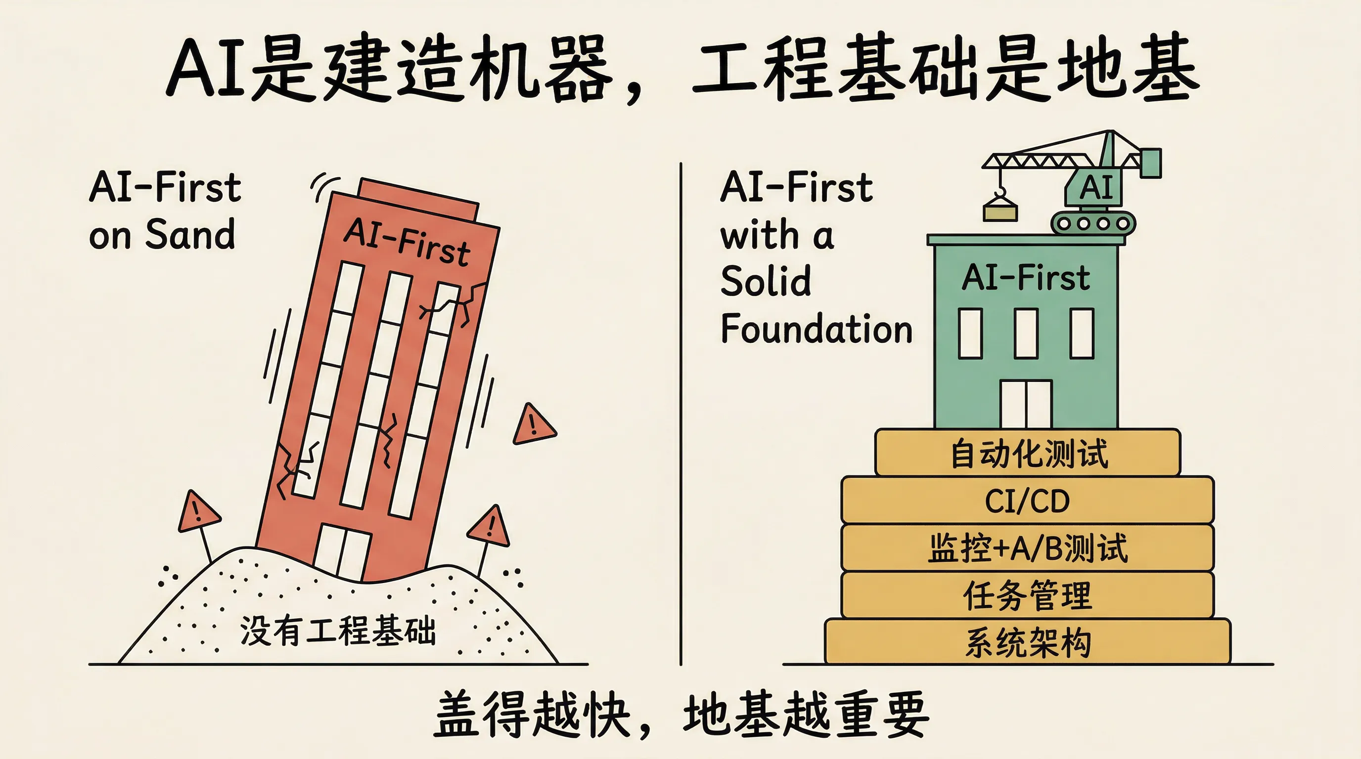 AI是建造机器 工程基础是地基