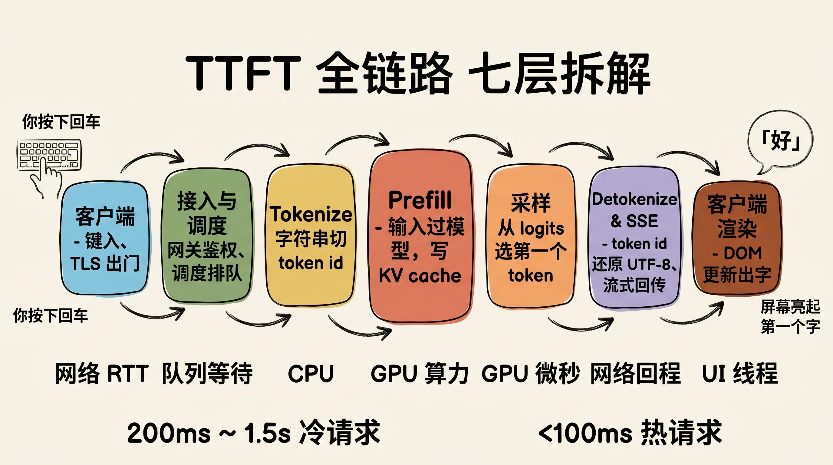 TTFT 七层全链路总览