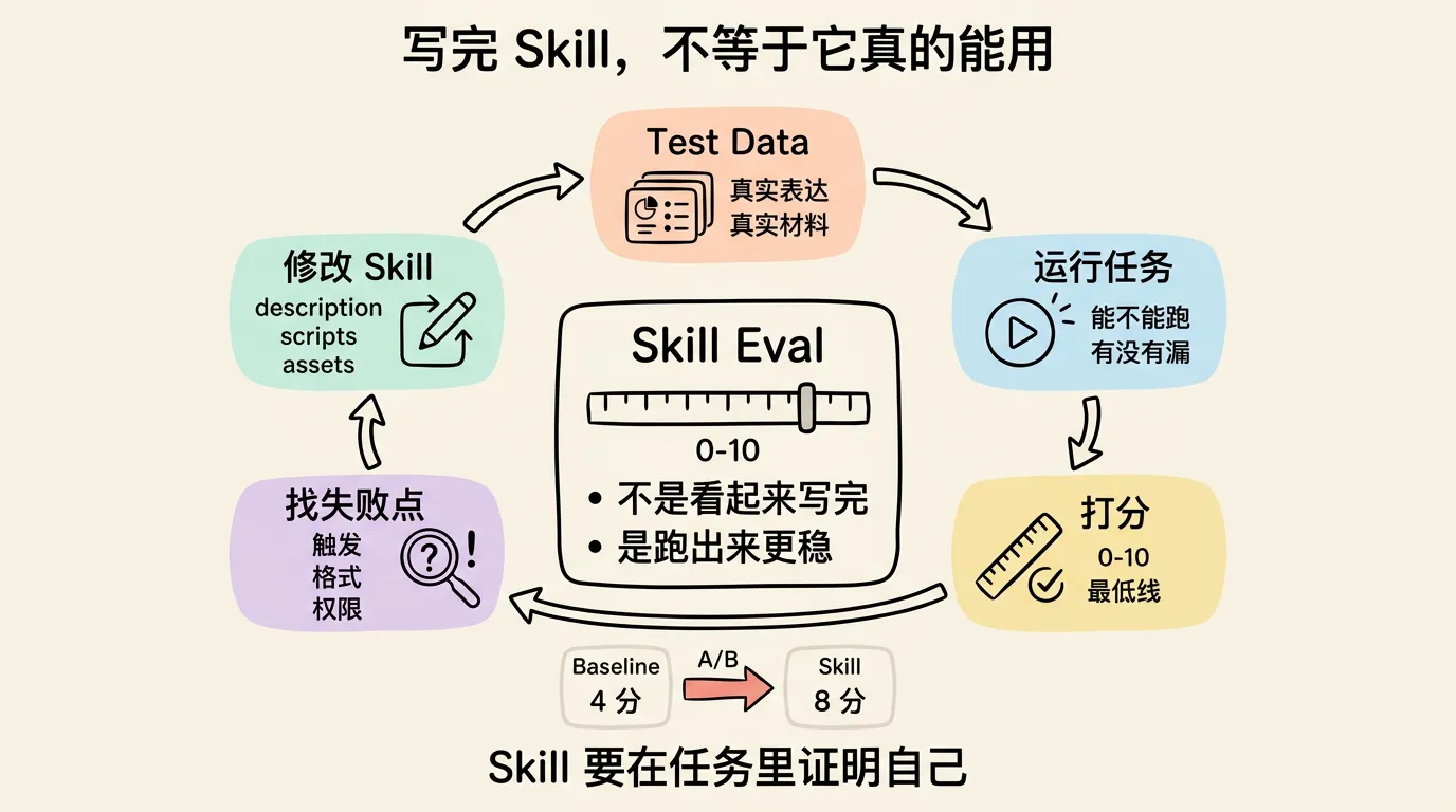 Skill Eval 闭环