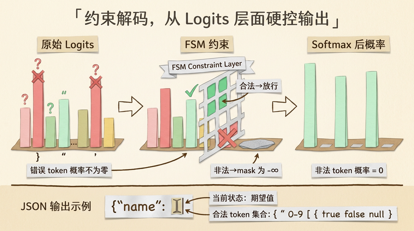 约束解码 Logits Mask 原理