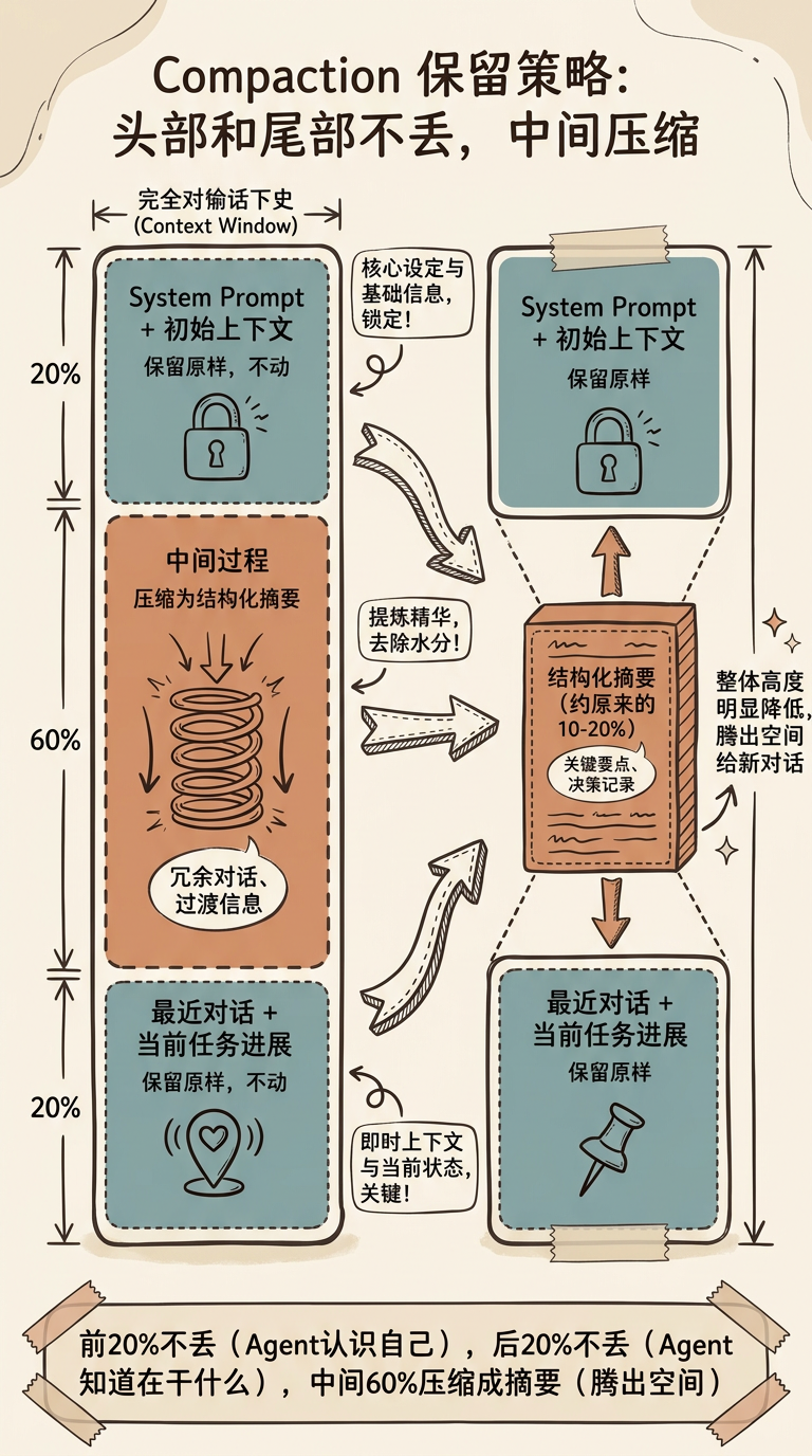Compaction：让Agent长时间跑下去的上下文压缩术