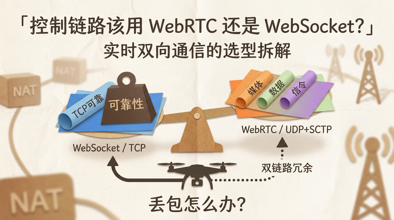 控制链路到底该用WebRTC还是WebSocket？——实时双向通信的选型拆解