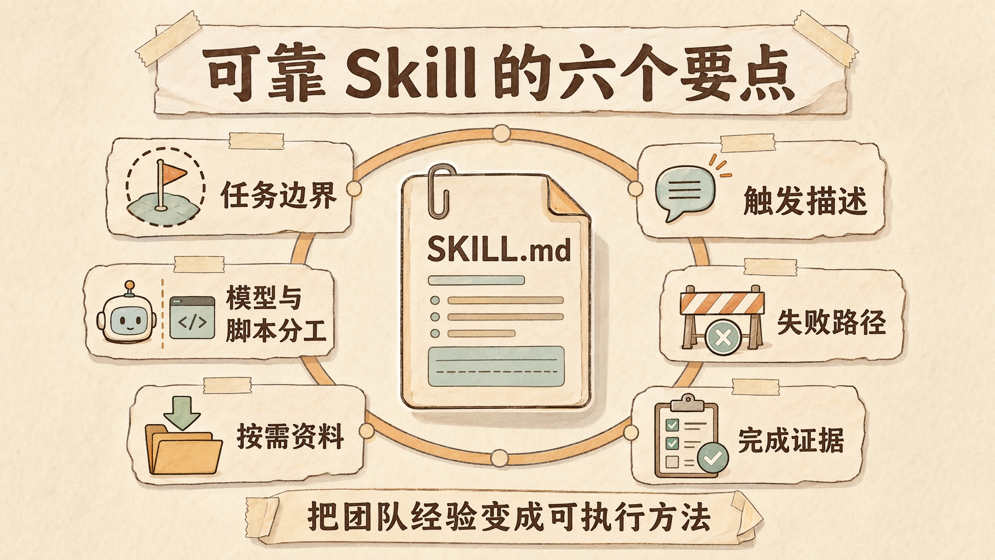 一个可靠 Skill 的六个设计要点